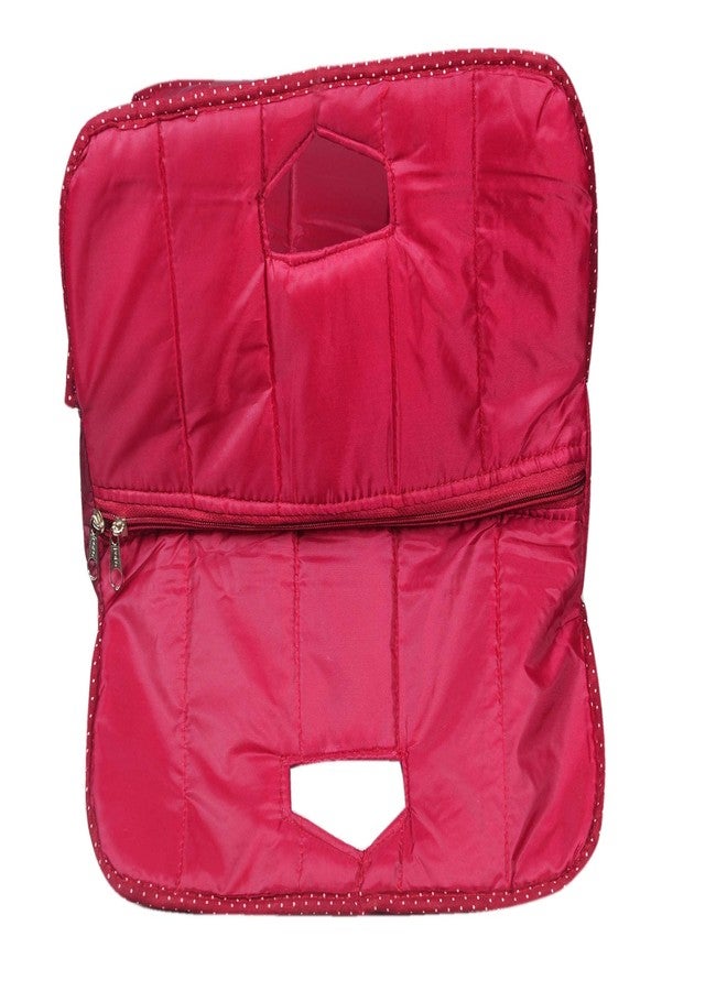 SuneshCreation Multipurpose Bag in Soft Parachute Material Shopping Bag/Picnic Bag/Grocery Bag/Storage Bag (Maroon) - Image 4